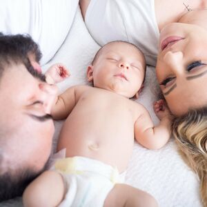 Mum, dad and baby