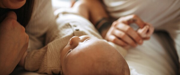 couple and baby 
